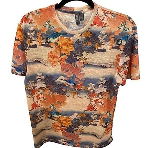 Relaxed T-Shirt Floral Print Summer Soft